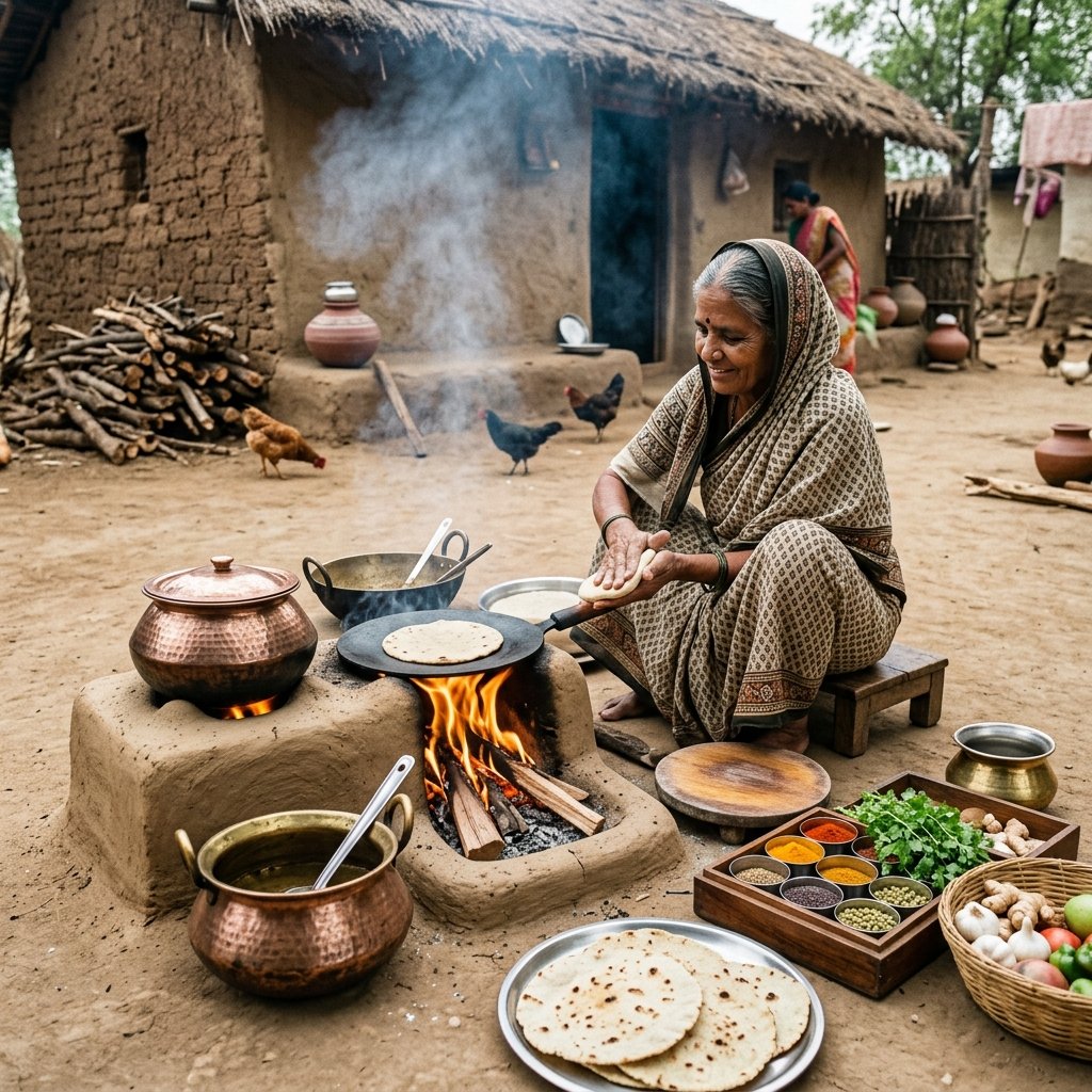 Traditional Chulha Cooking & Village Feast